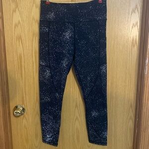 ZYIA Active Black Reflective Pocket Light n Tight Hi-Rise 7/8 24” Size 12